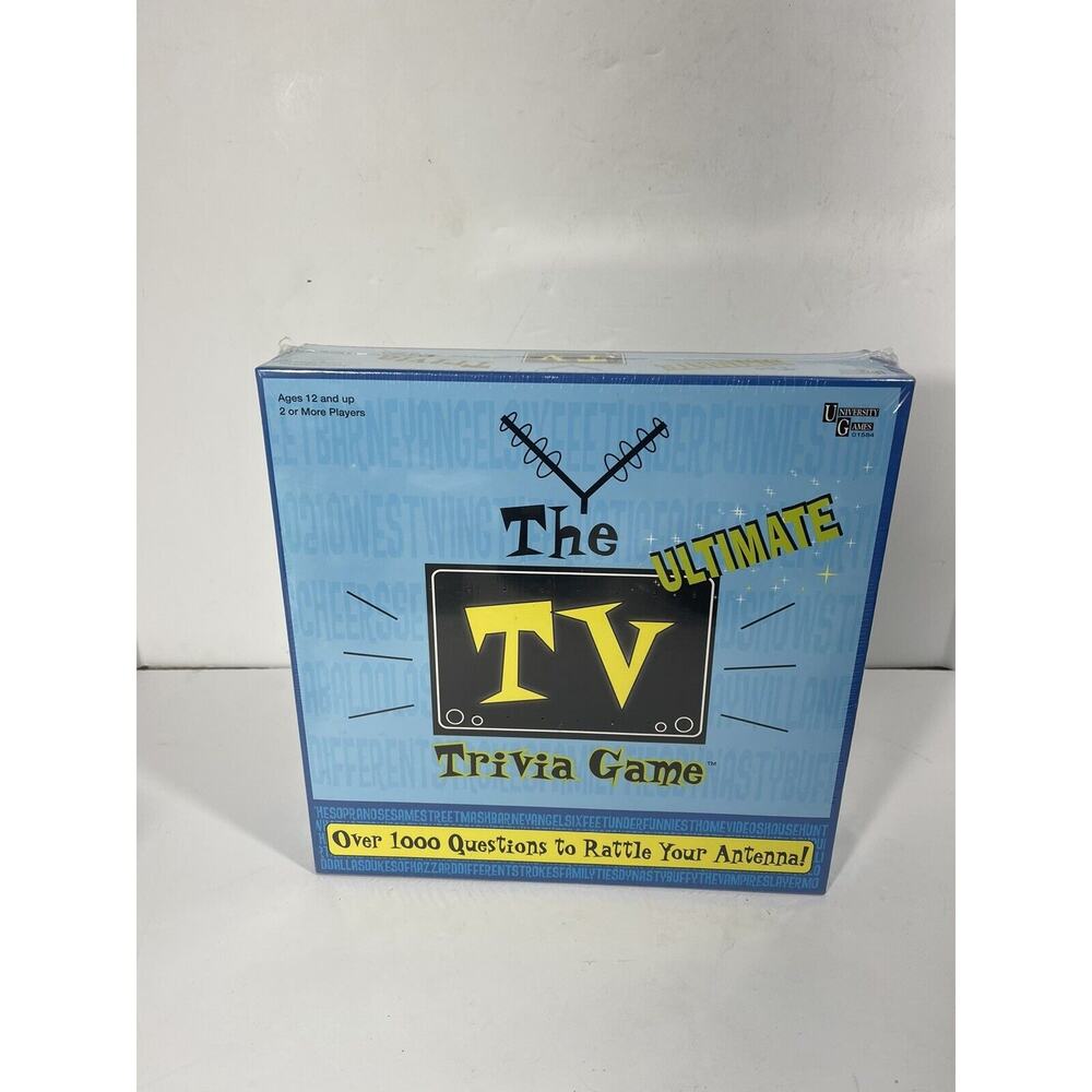 The Ultimate TV Trivia‎ Game by University Games Board Game Brand New Sealed!